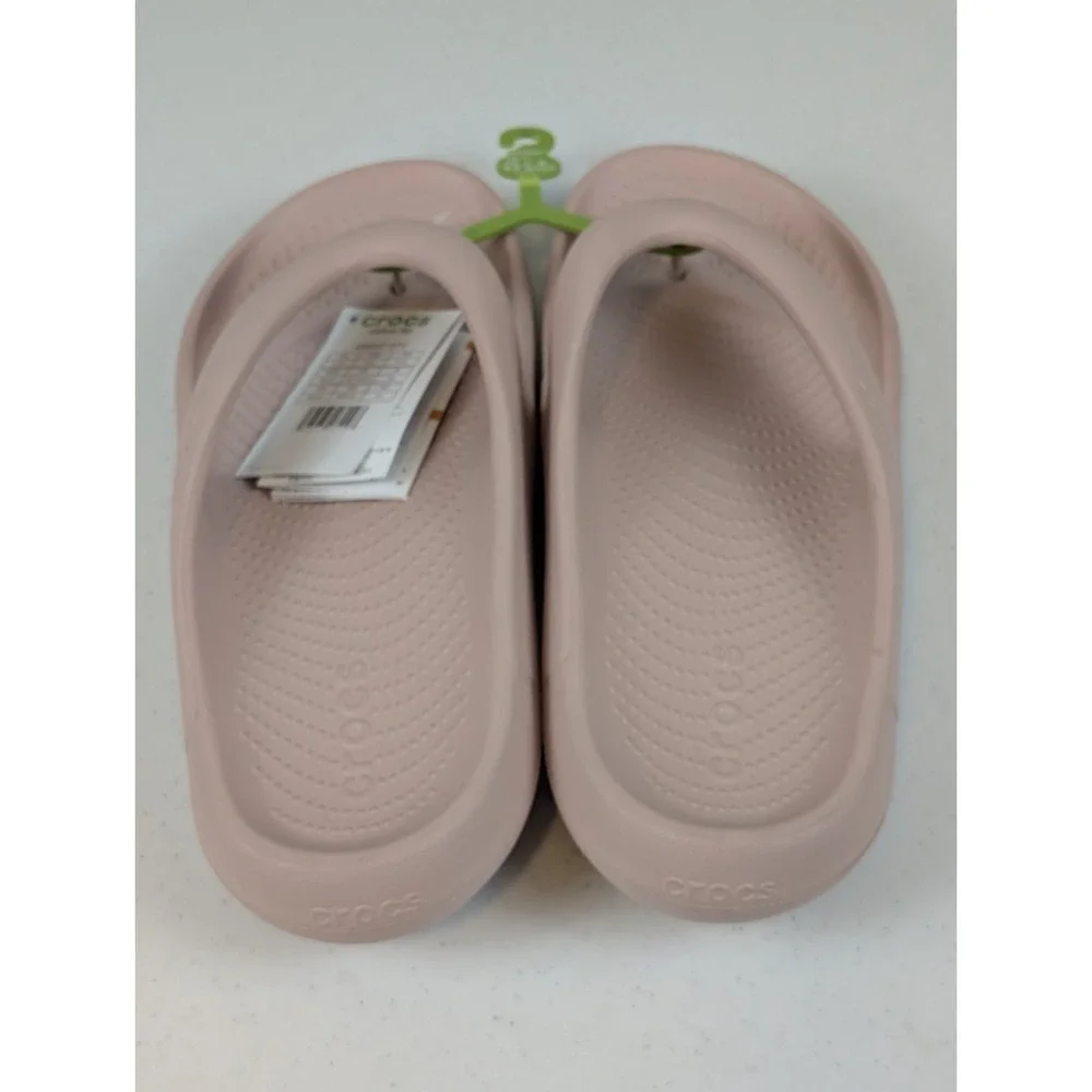 Crocs Mellow Recovery Flip Flops Men's 12 Pink Clay Argyle Rose New Tags